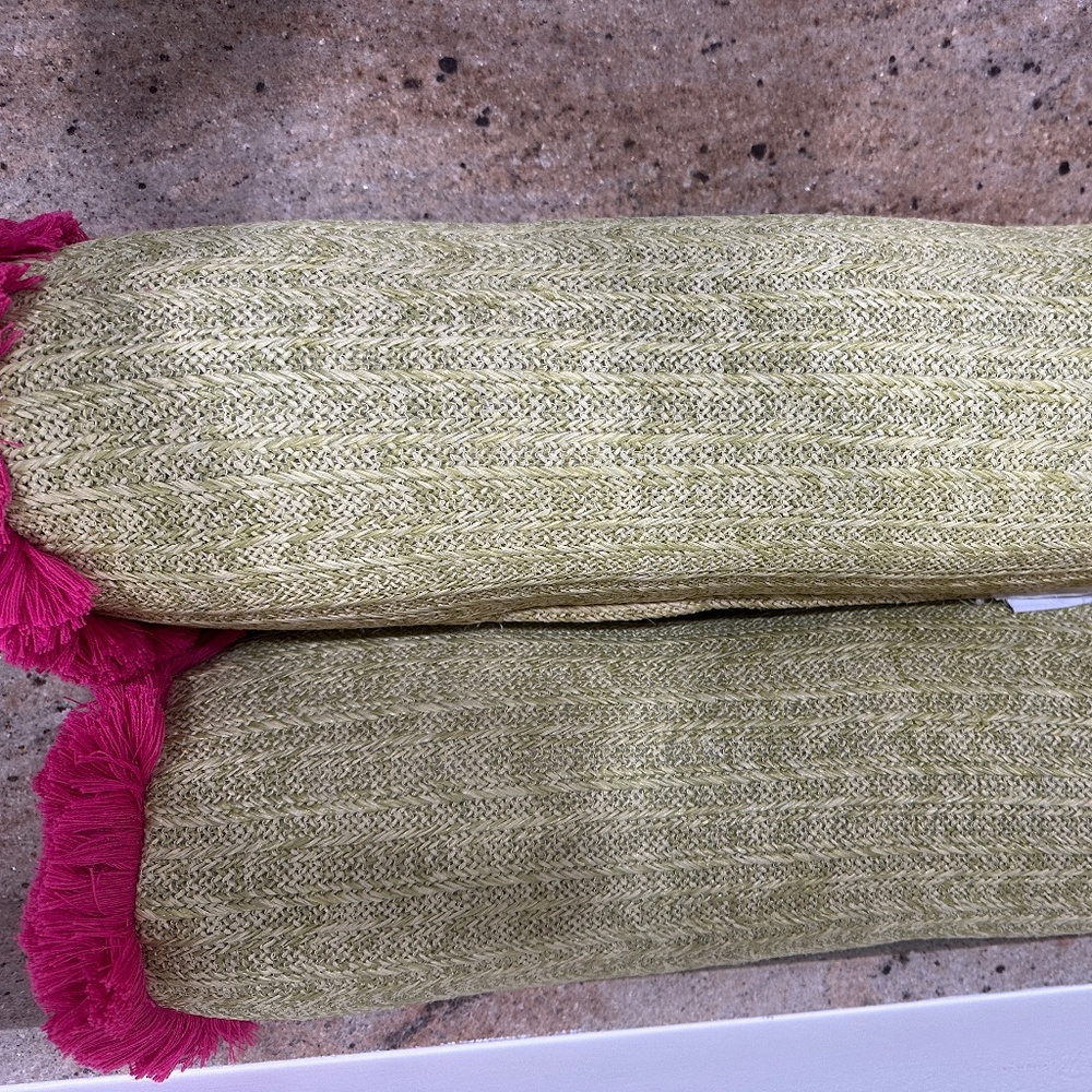 NWOT TOMMY BAHAMAS PALM BEACH BOLSTER PILLOWS - Picture 2 of 6